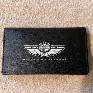 Vintage 2003 Harley Davidson Ladies Wallet Genuine Leather